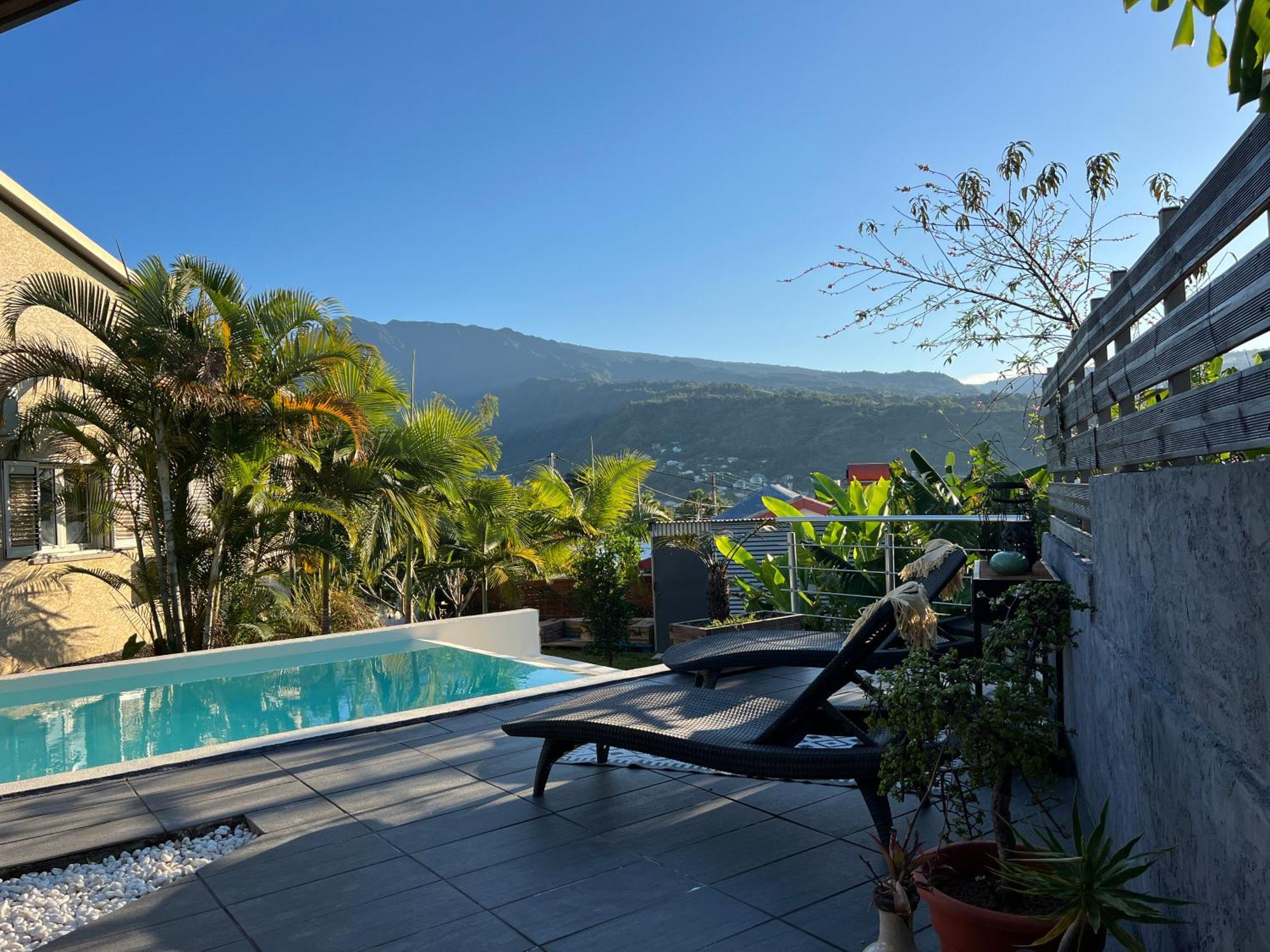 Villa Ti Moon, Entre Deux, Piscine Экстерьер фото